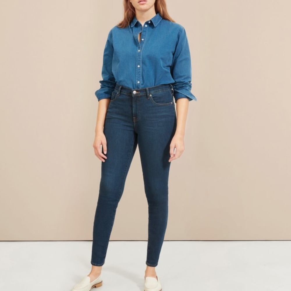Everlane The Authentic Stretch Mid-rise Skinny Ankle Jeans